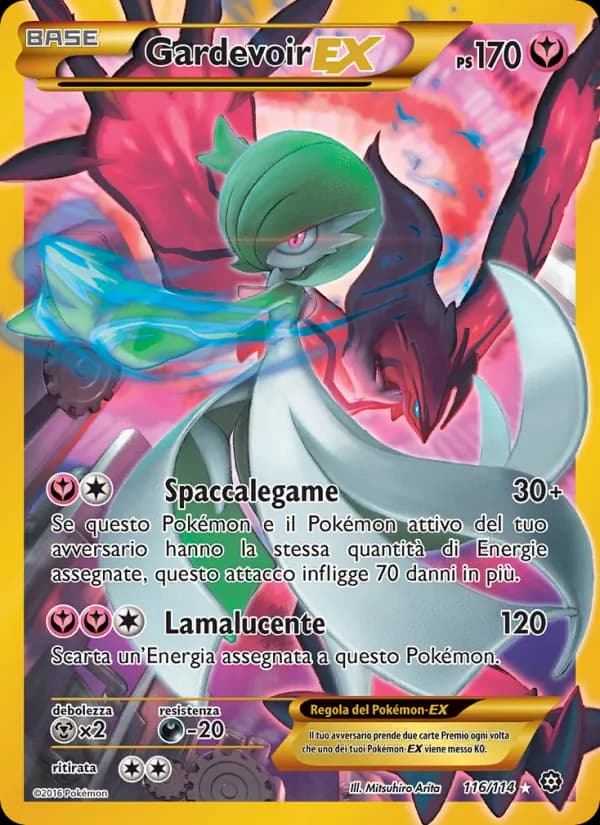 Gardevoir EX card in Italian
