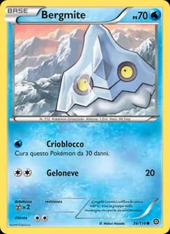Bergmite card in Italian