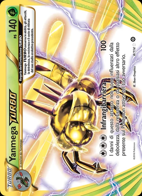 Yanmega TURBO card in Italian