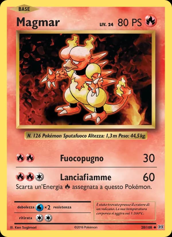 Magmar card in Italian