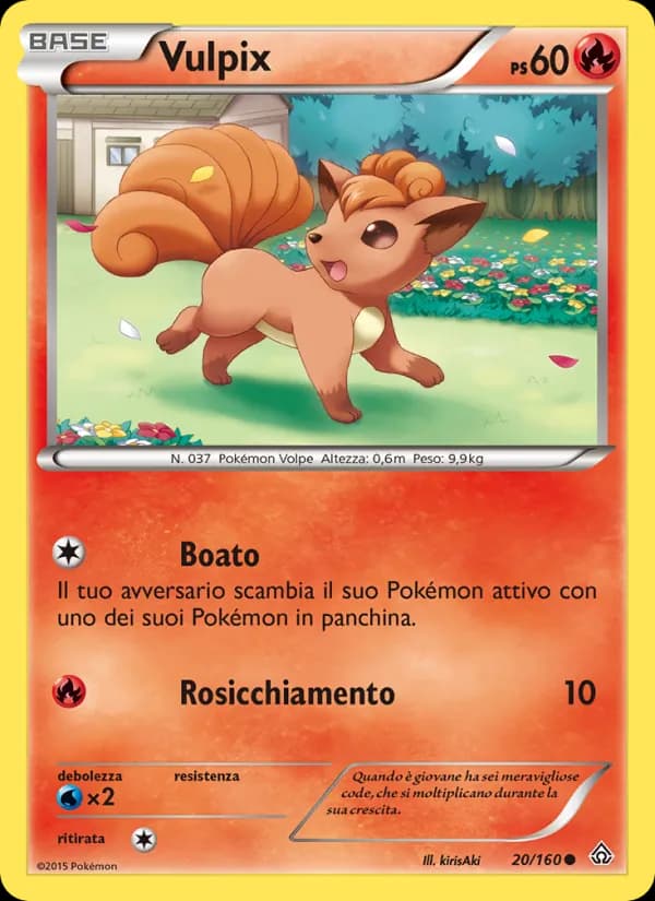 Vulpix card in Italian