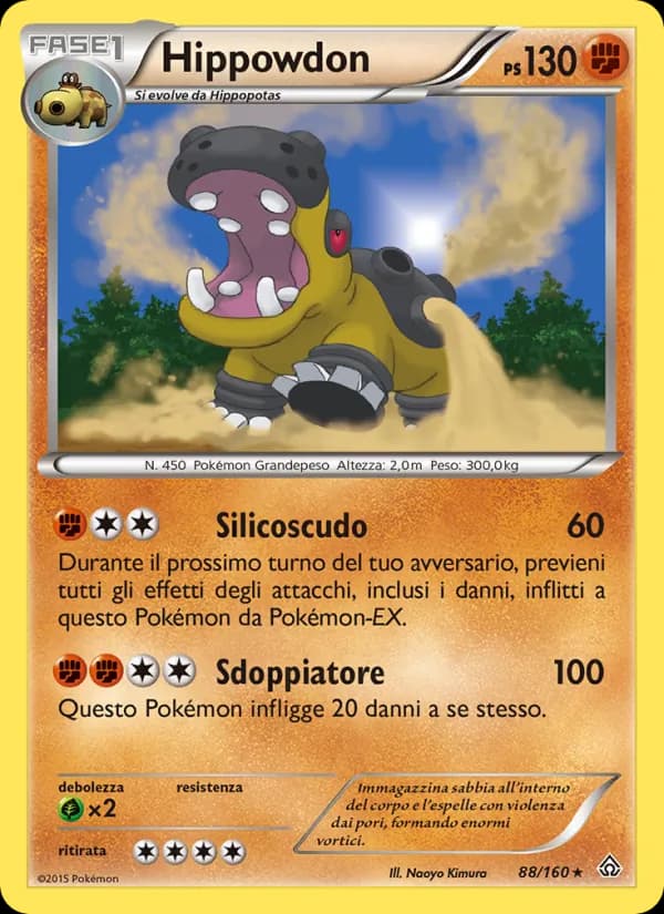 Hippowdon card in Italian