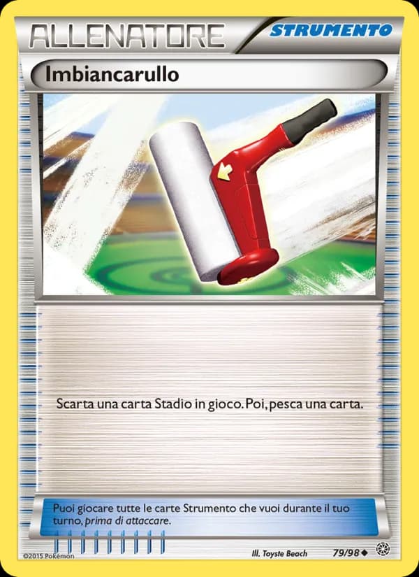 Imbiancarullo card in Italian