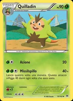 Quilladin card in Italian