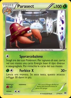 Parasect card in Italian