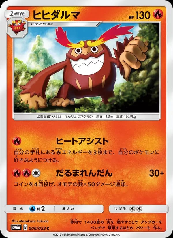 ヒヒダルマ card in Japanese