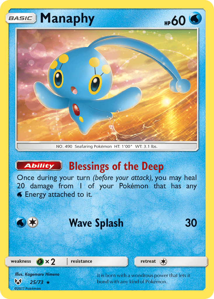 Manaphy card in English