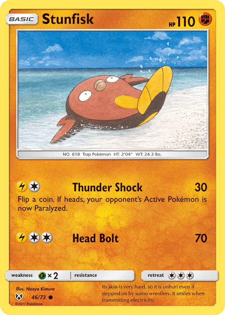 Stunfisk card in English