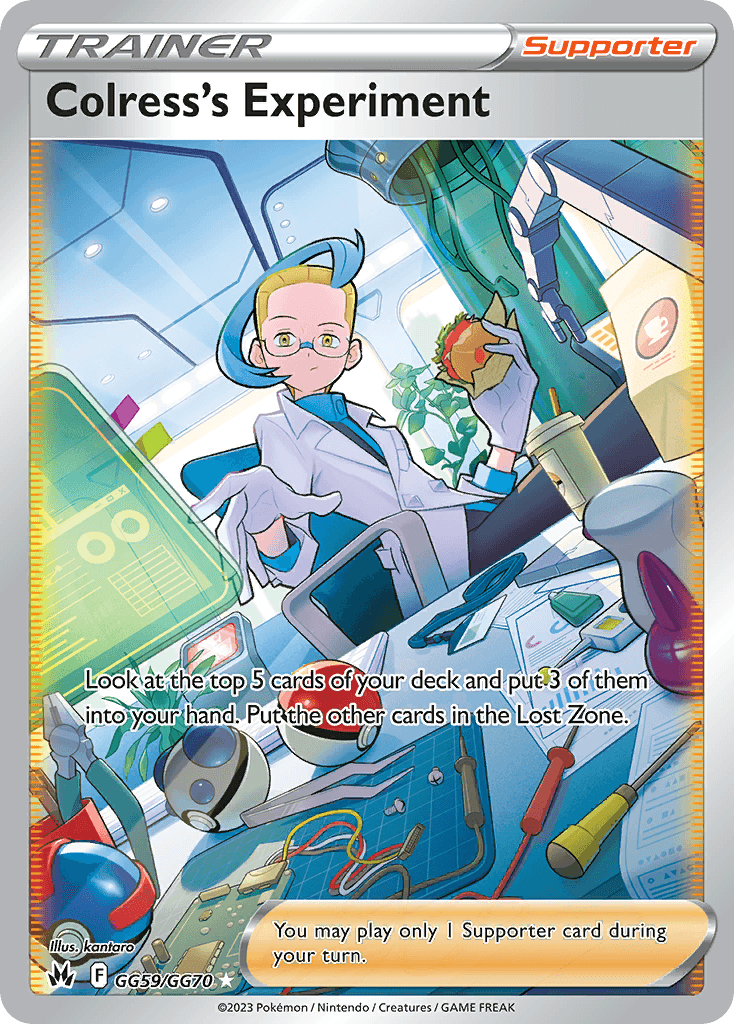 Colress's Experiment card in English