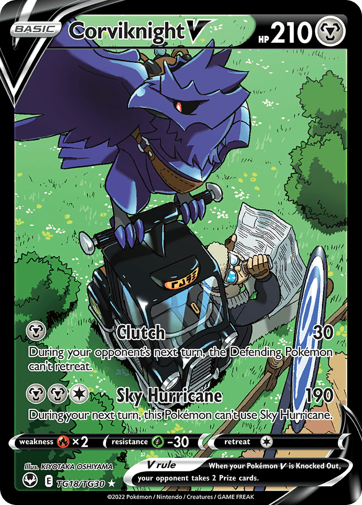 Corviknight V card in English