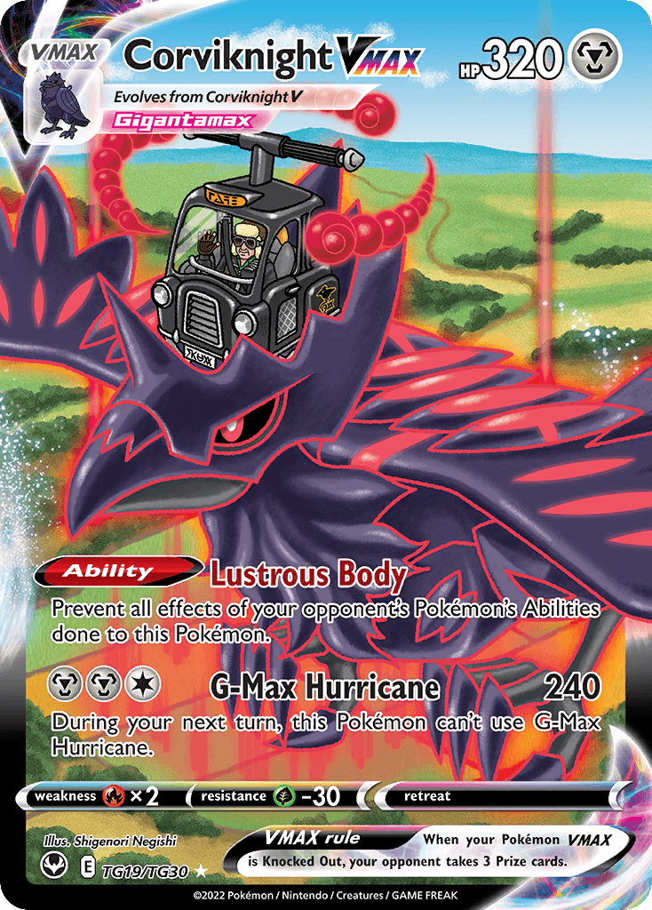 Corviknight VMAX card in English