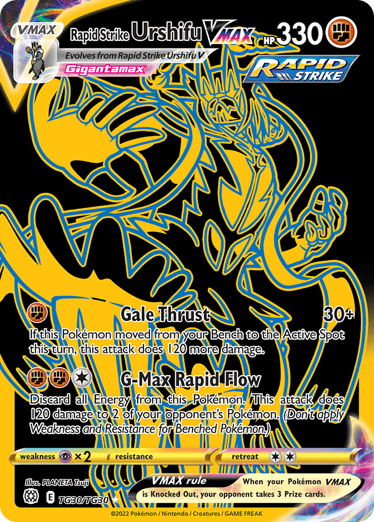 Rapid Strike Urshifu VMAX card in English