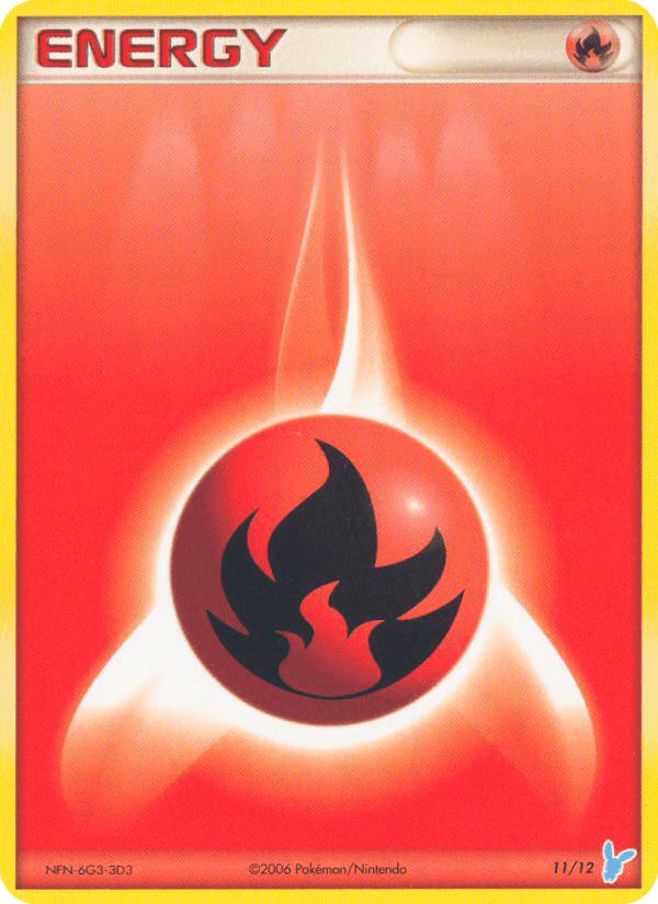 Fire Energy card in English