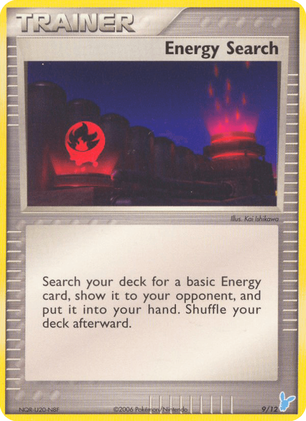Energy Search card in English